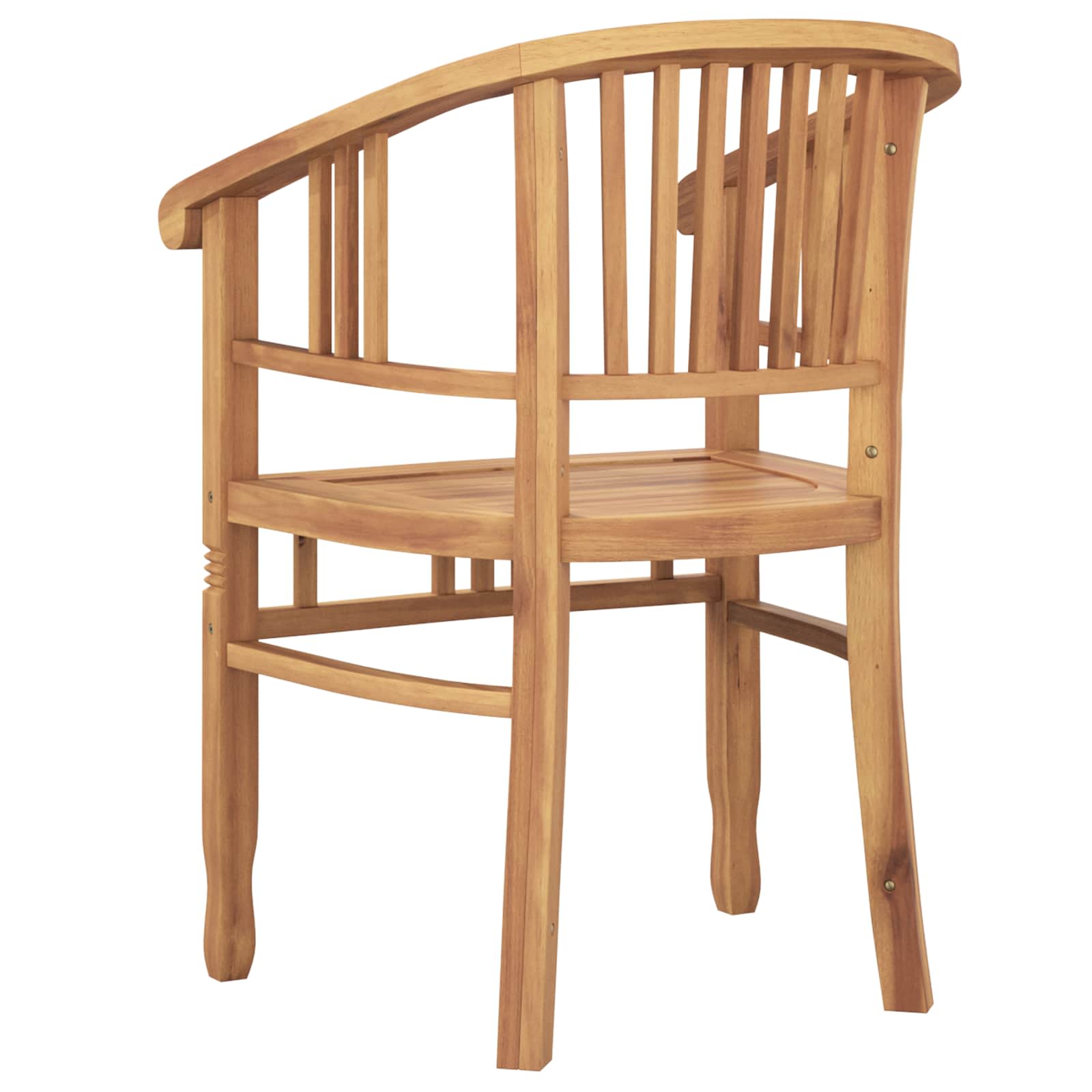 Tuoli 2 pcs Ruskea 63 x 58 x 89 cm Tiikkipuu