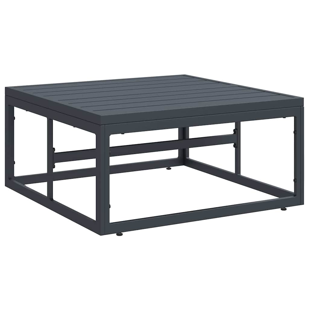 Puutarhasohva Setti tyynyllä 3 pcs Musta Teräs