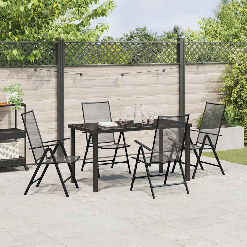 Piharuokailu setti 5 pcs Antrasiitti Jauhemaalattu Teräs