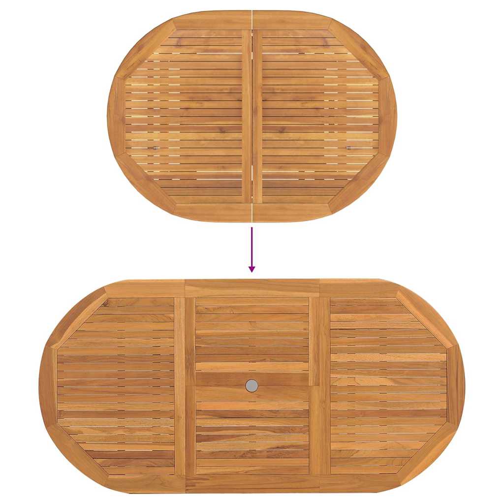 Piharuokailu setti 7 pcs Ruskea Tiikkipuu