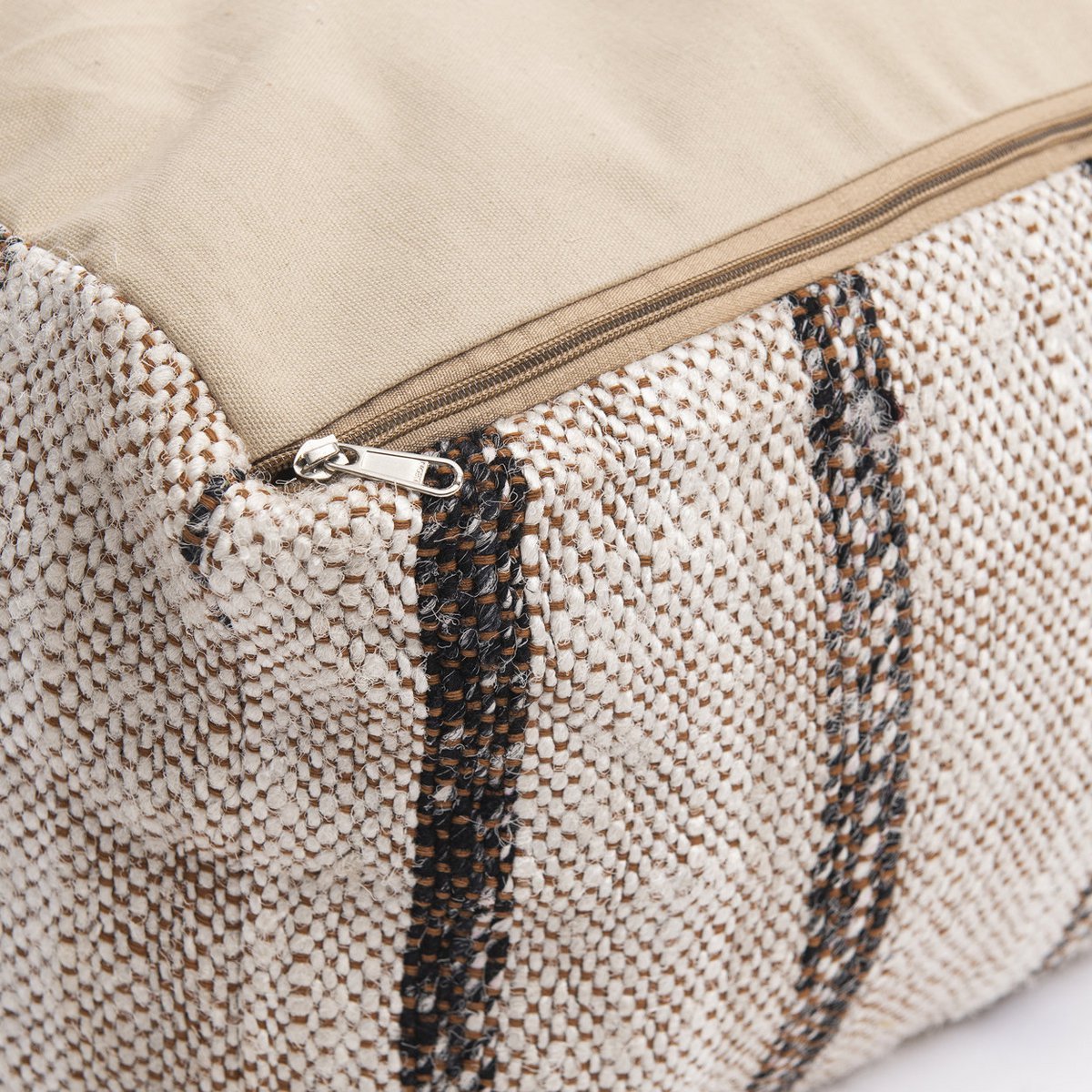 Rahi - THE OH MY GEE POUFFE BOHEMIAN WHITE