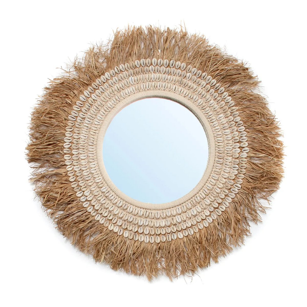 Sisustuspeili - THE RAFFIA COWRIE MIRROR