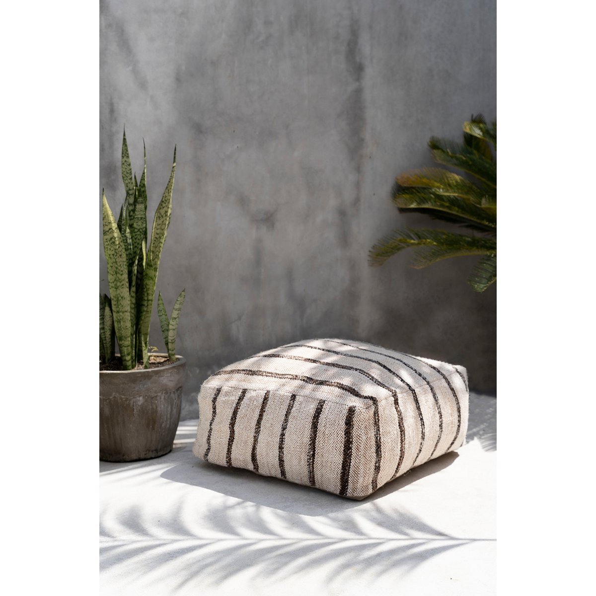 Rahi - THE OH MY GEE POUFFE BOHEMIAN WHITE