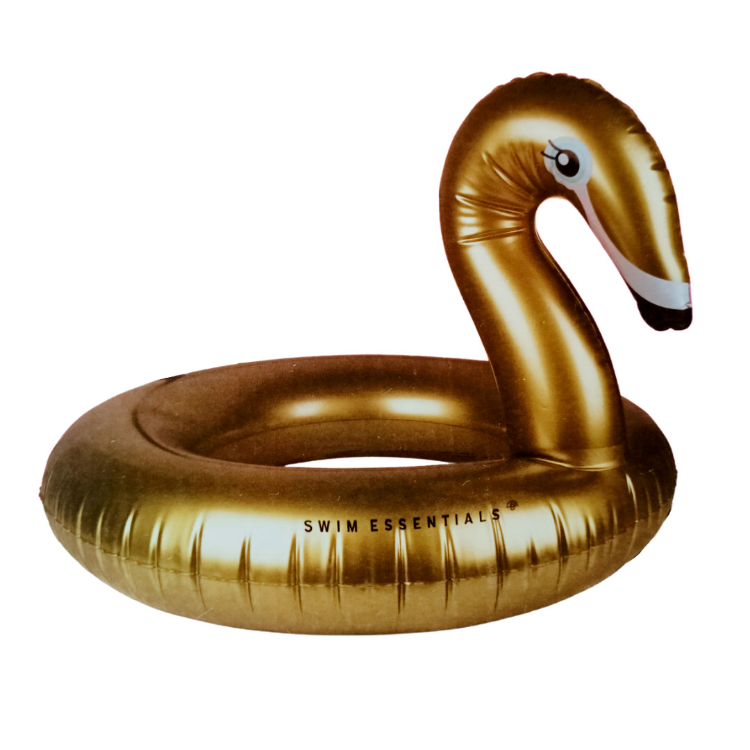 Swim Essentials kultainen joutsen uimarengas