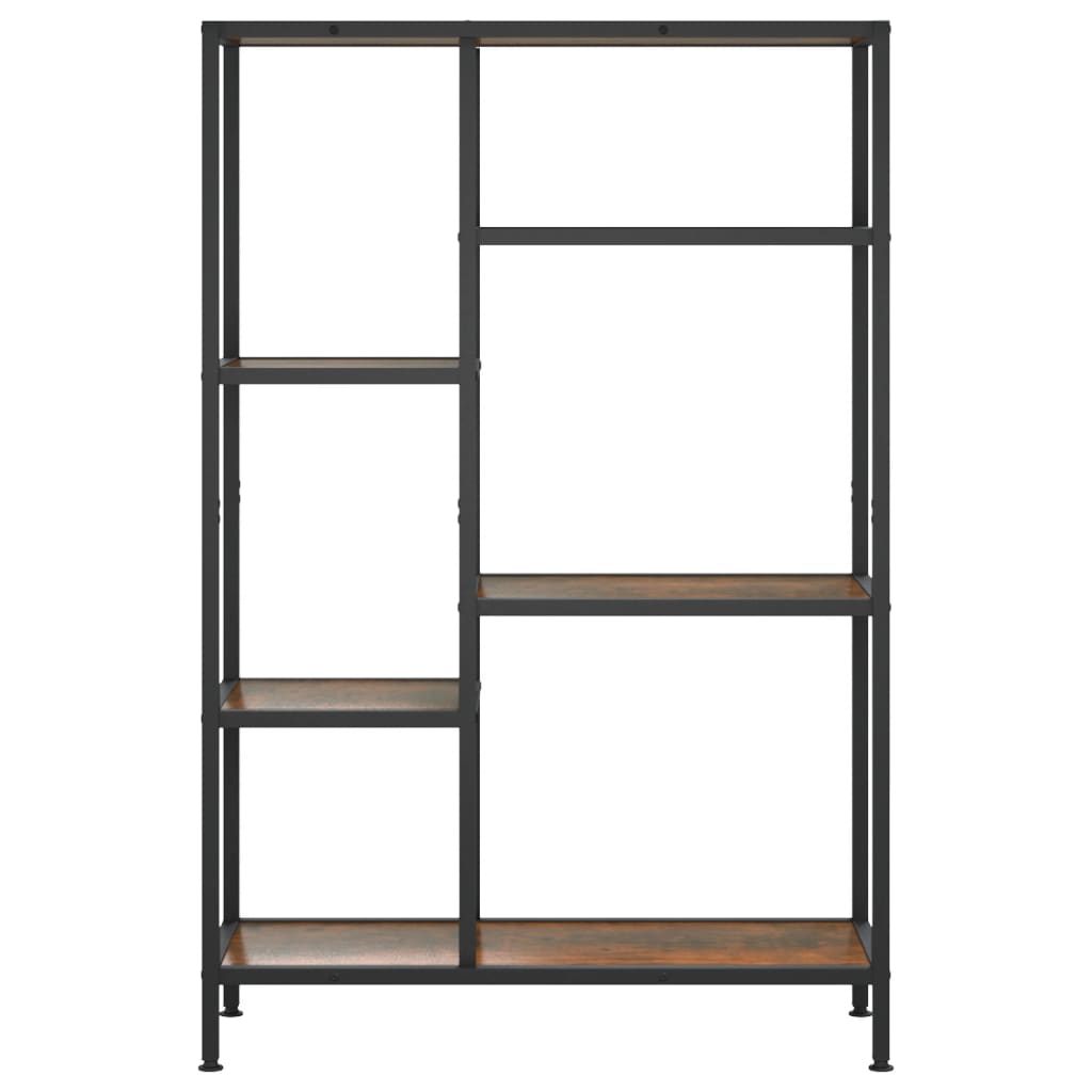 Kirjahylly 80X30X120 Cm Teräs Ja Tekninen Puu