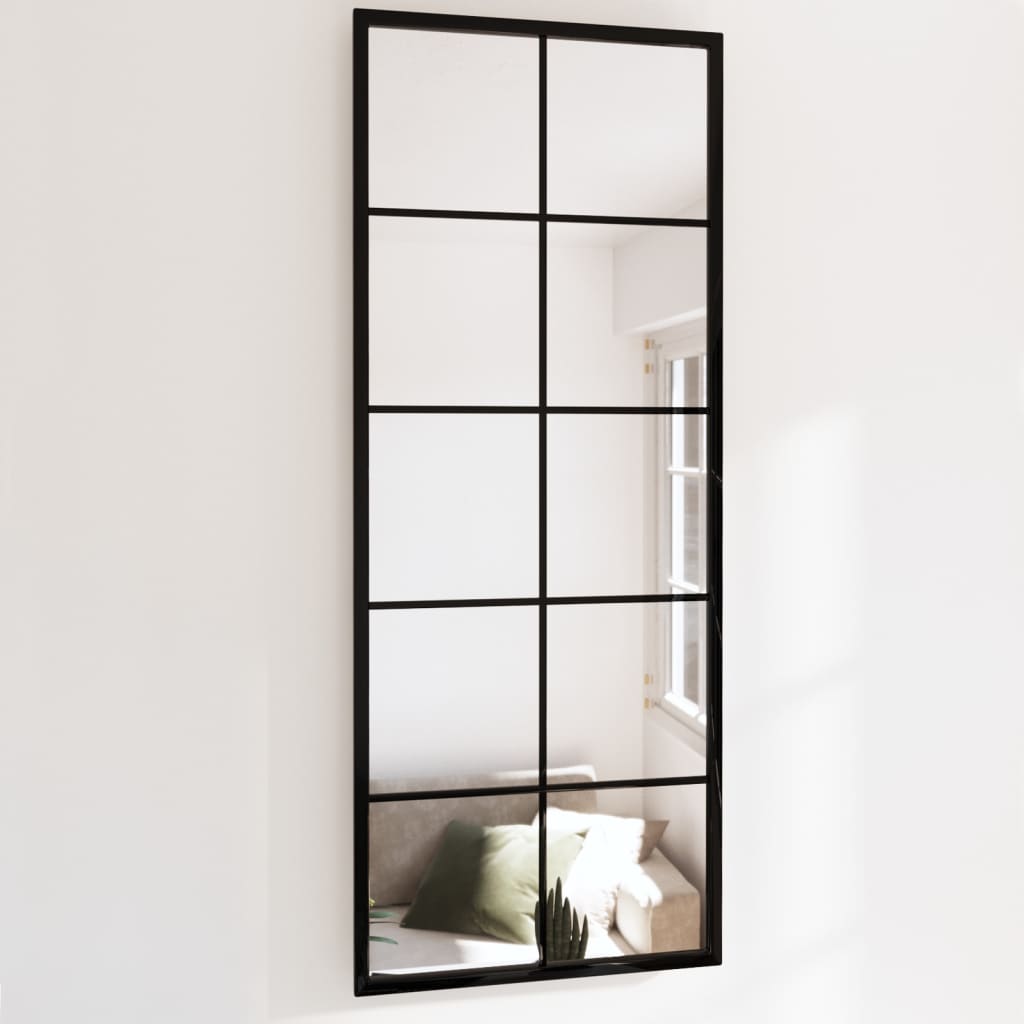 Seinäpeili Musta 100X60 Cm Metalli