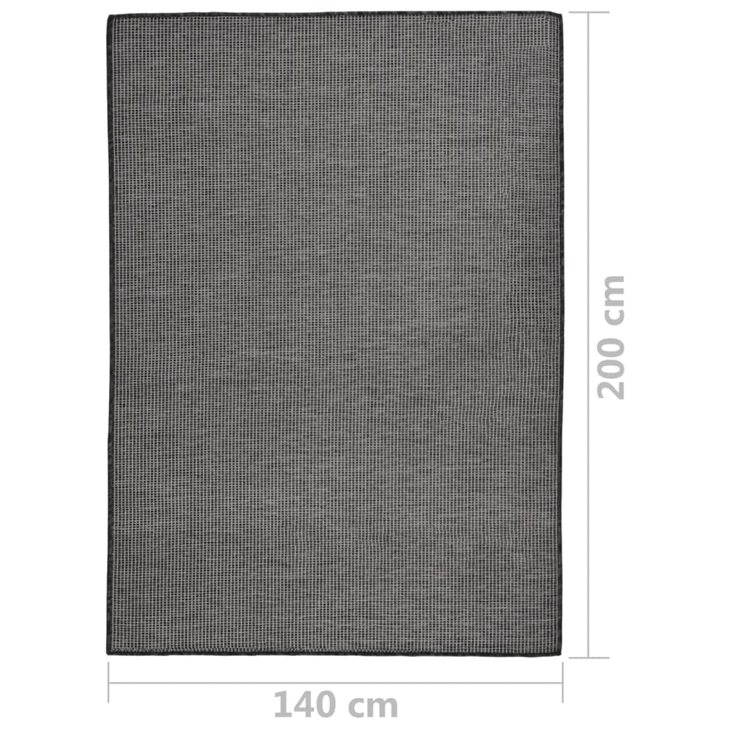 Ulkomatto Flatweave 140X200 Cm Harmaa
