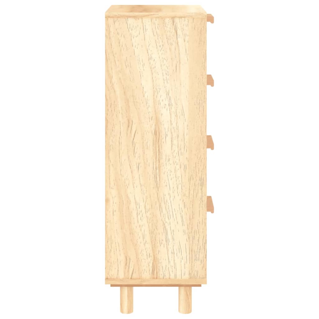 Senkki Ruskea 40X30X90 Cm Täysi Mänty Ja Luonnonrottinki