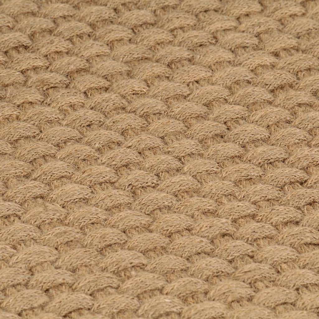 Matto Suorakaide Luonnollinen 160X230 Cm Juutti