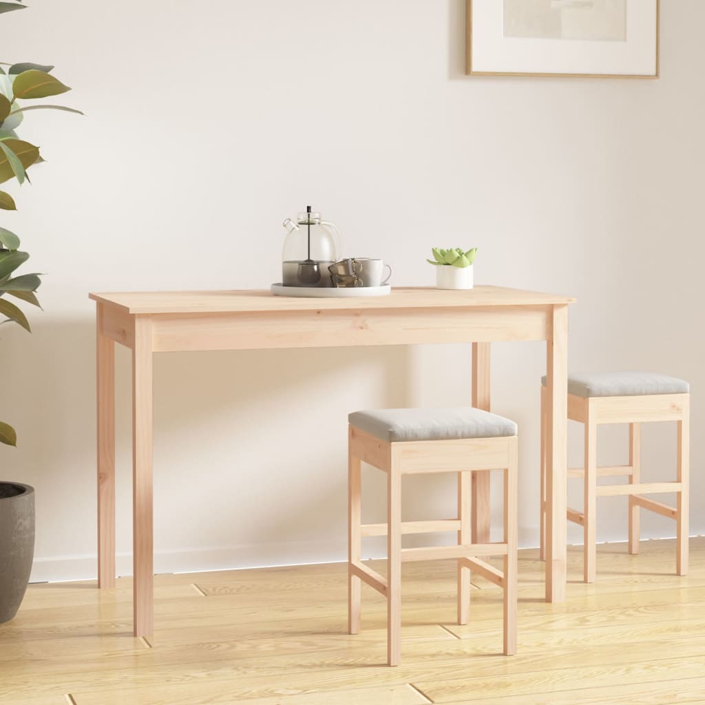 Ruokapöytä 110X55X75 Cm Täysi Mänty