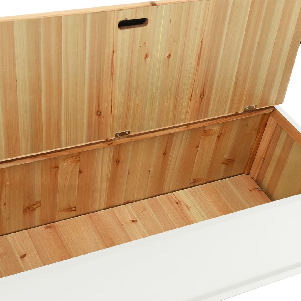 Penkki Valkoinen 107X45X75,5 Cm Täysi Kuusi