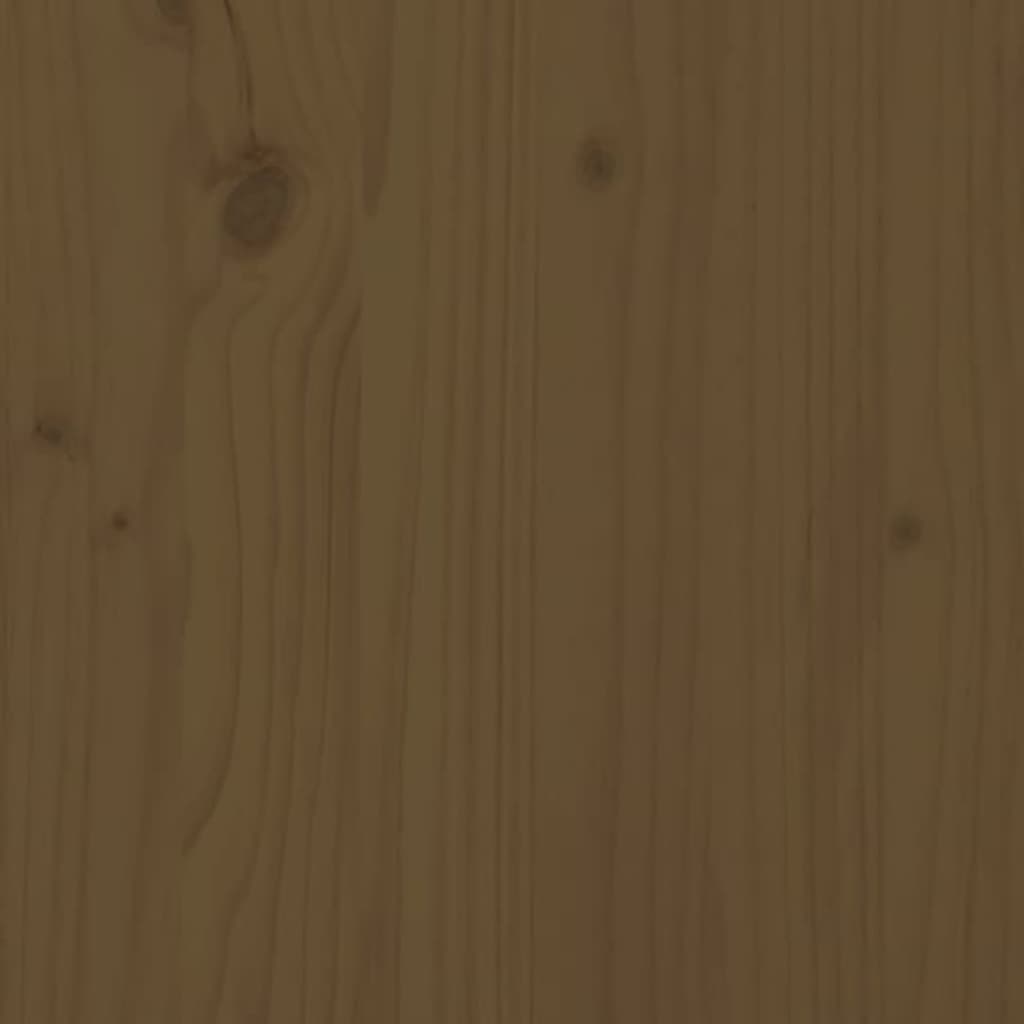 Työpöytä Laatikoilla Hunajanruskea 100X50X78 Cm Täysi Mänty