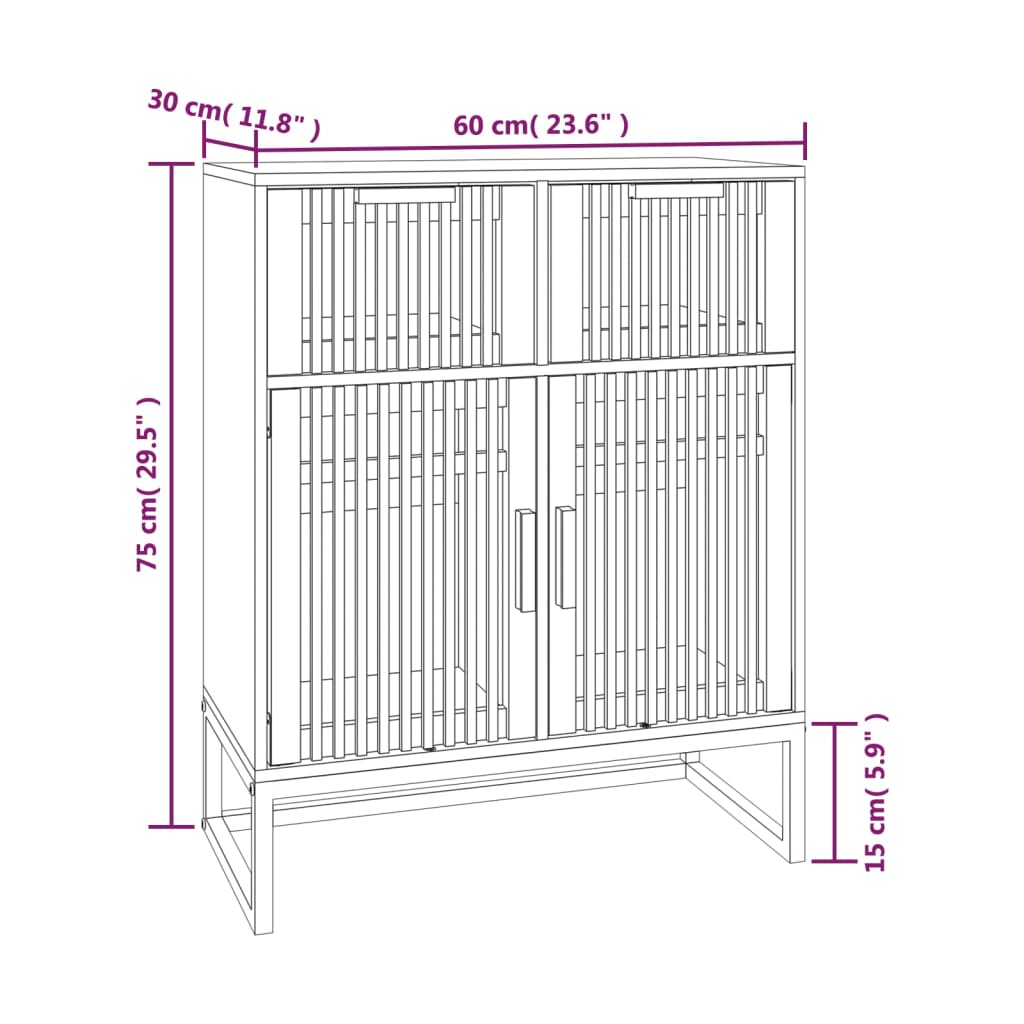 Senkki 60X30X75 Cm Tekninen Puu
